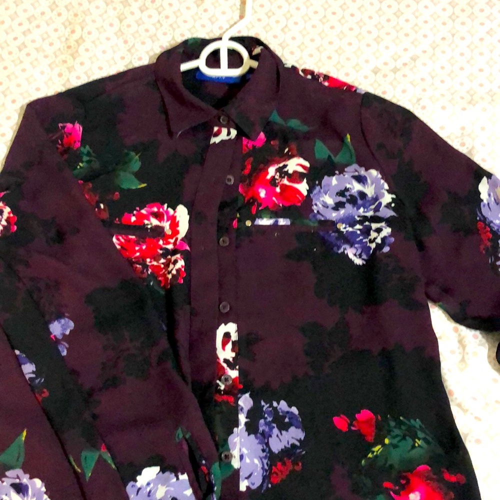 APT 9. Petite BLOUSE floral